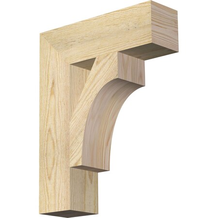 Westlake Block Rough Sawn Bracket, Douglas Fir, 4"W x 14"D x 18"H